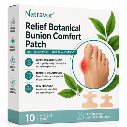 🏅Natravor® Relief Botanical Bunion Comfort Patcht👠💃（Physical Stretch Support + Botanical Comfort Formula)