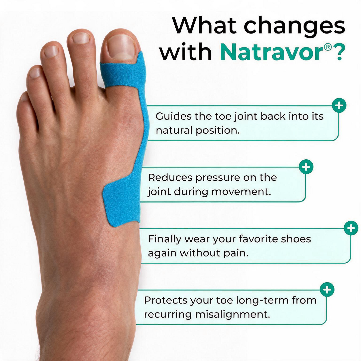 🏅Natravor® Relief Botanical Bunion Comfort Patcht👠💃（Physical Stretch Support + Botanical Comfort Formula)