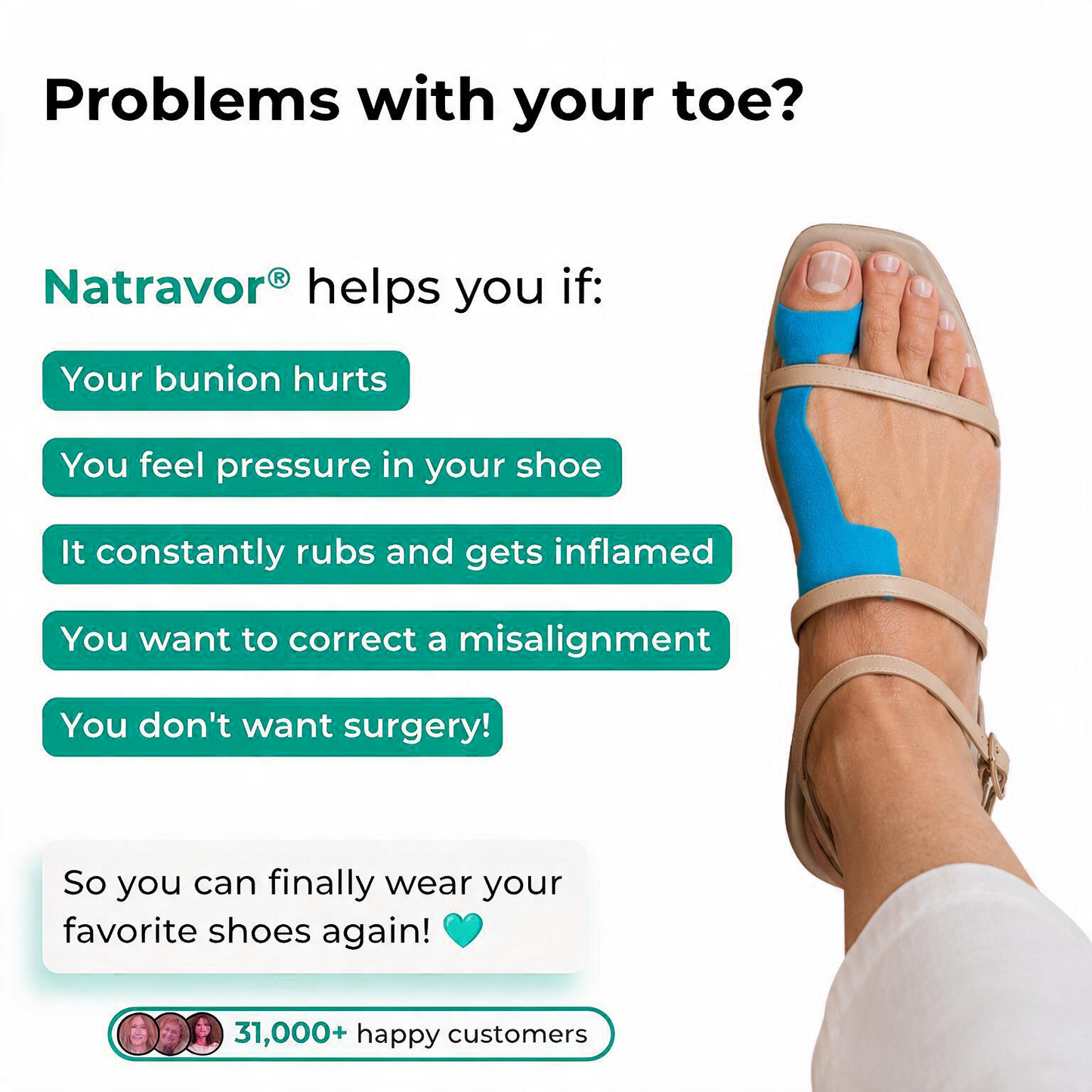 🏅Natravor® Relief Botanical Bunion Comfort Patcht👠💃（Physical Stretch Support + Botanical Comfort Formula)