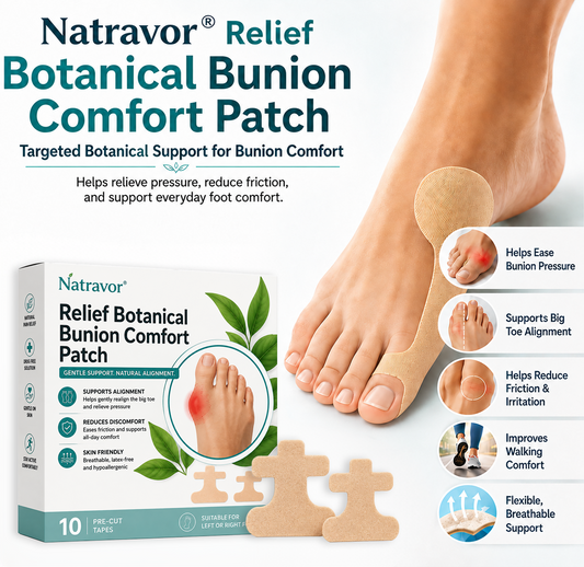 🏅Natravor® Relief Botanical Bunion Comfort Patcht👠💃（Physical Stretch Support + Botanical Comfort Formula)